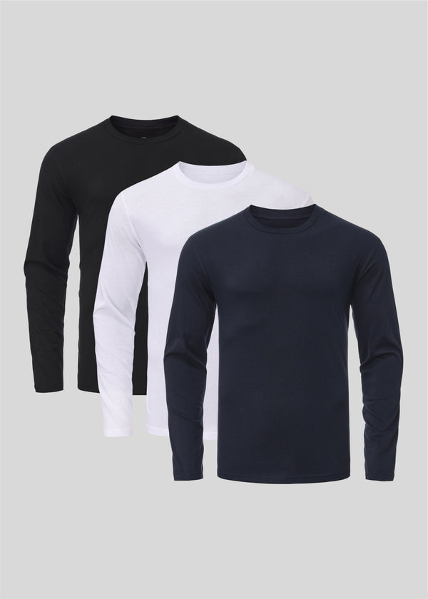 Basis Langarmshirt 3er-Pack