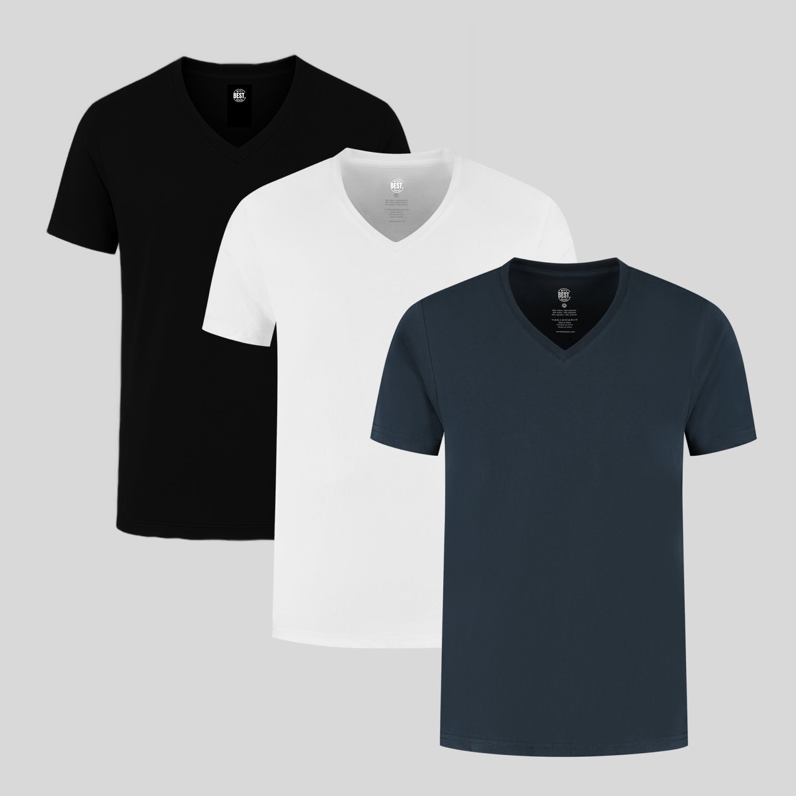 Basis V-Ausschnitt 3er-Pack