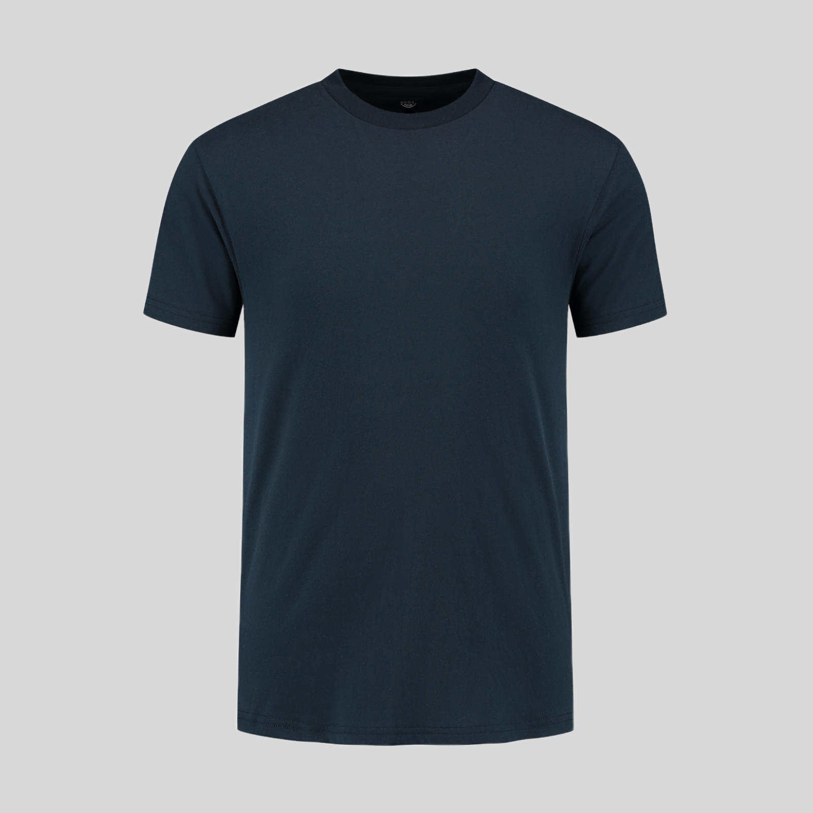 Marineblaues T-Shirt mit Rundhals