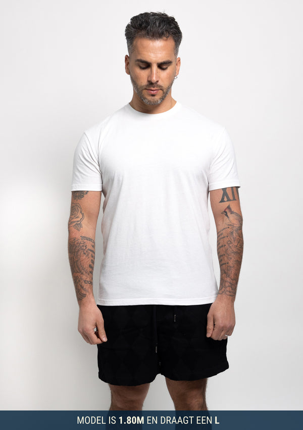 Weiß Rundhals 6er-Pack