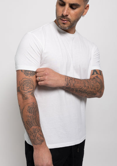 Weiß Rundhals 12er-Pack