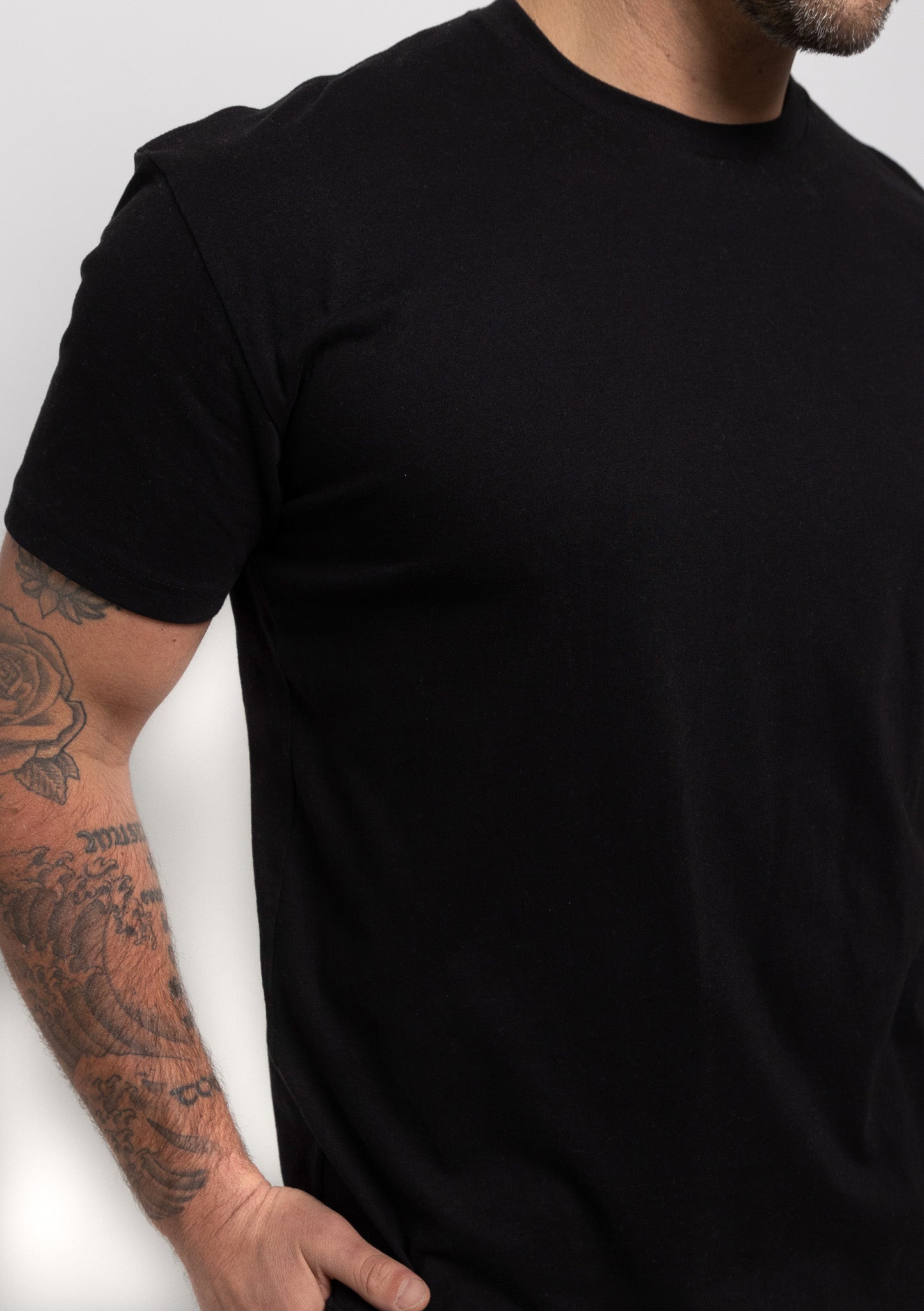 Schwarz Rundhals 6er-Pack