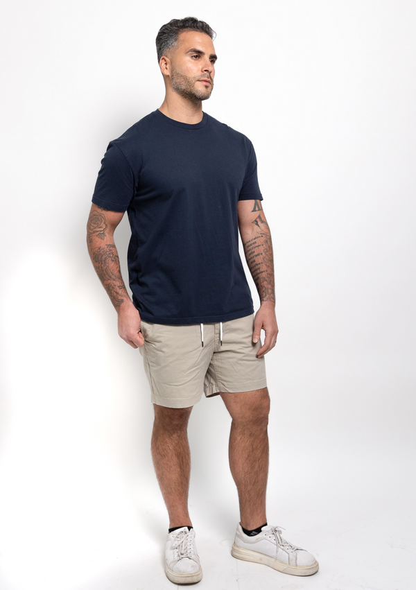 Marineblaues Rundhals 6er-Pack