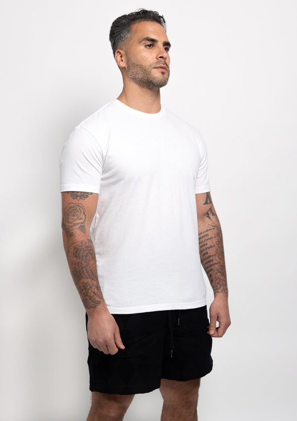 Weiß Rundhals 6er-Pack