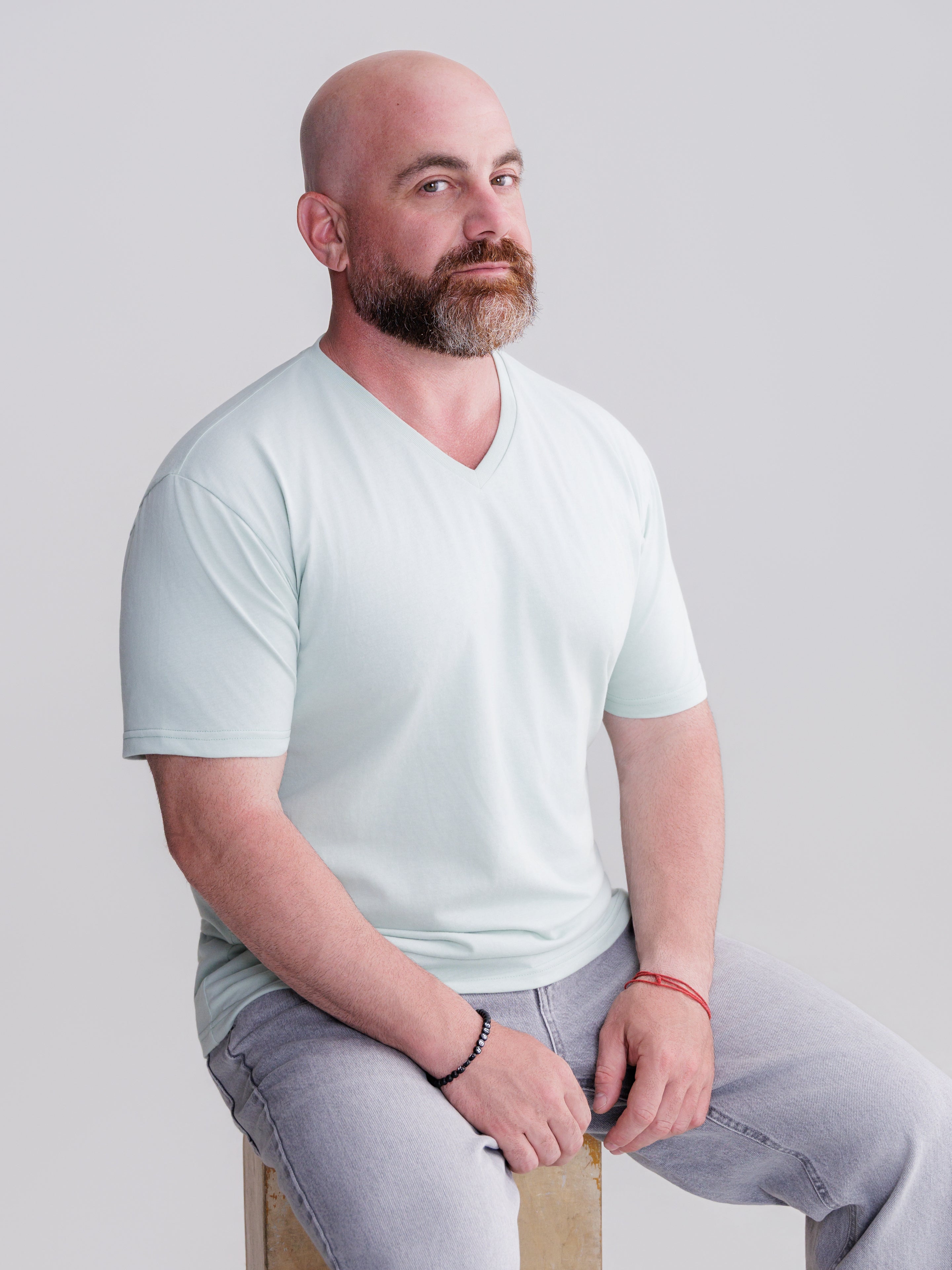 Mint Green V-Neck