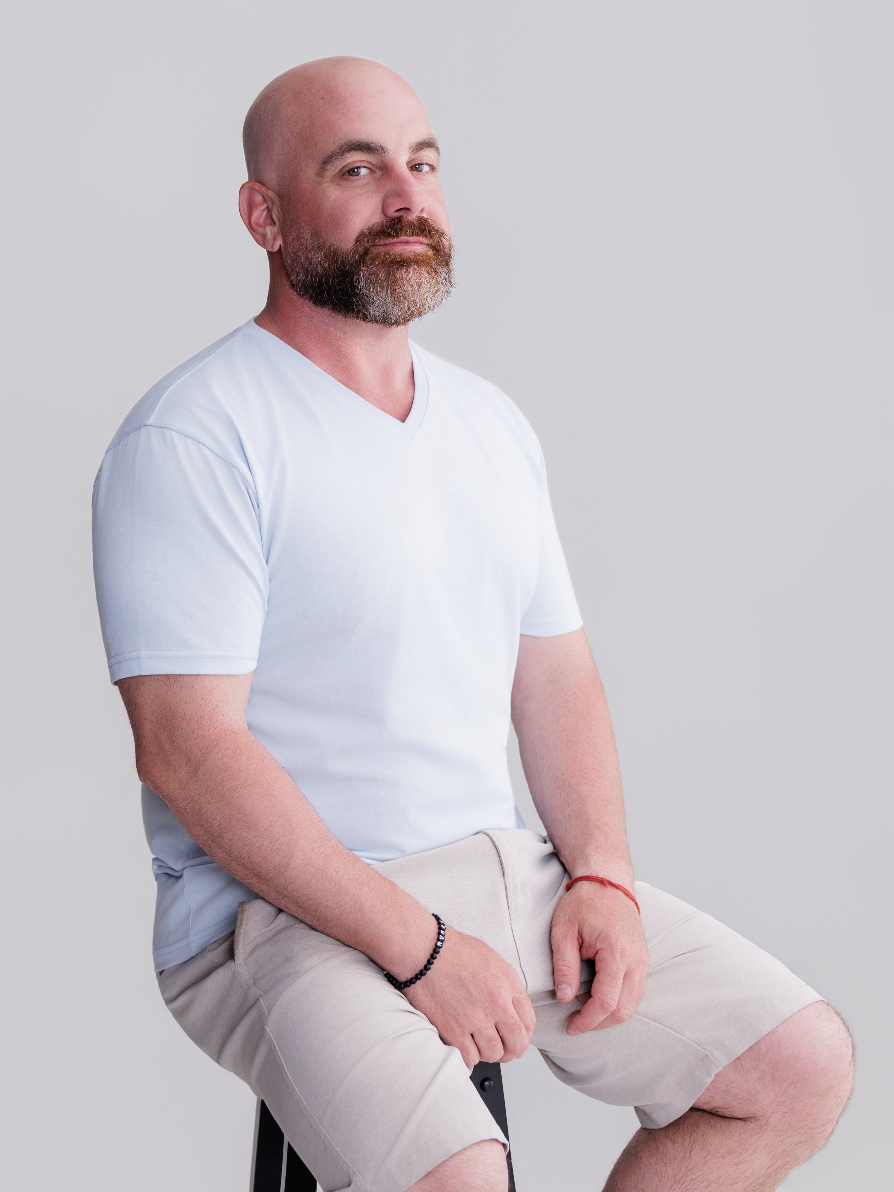 Cool Blue V-Neck