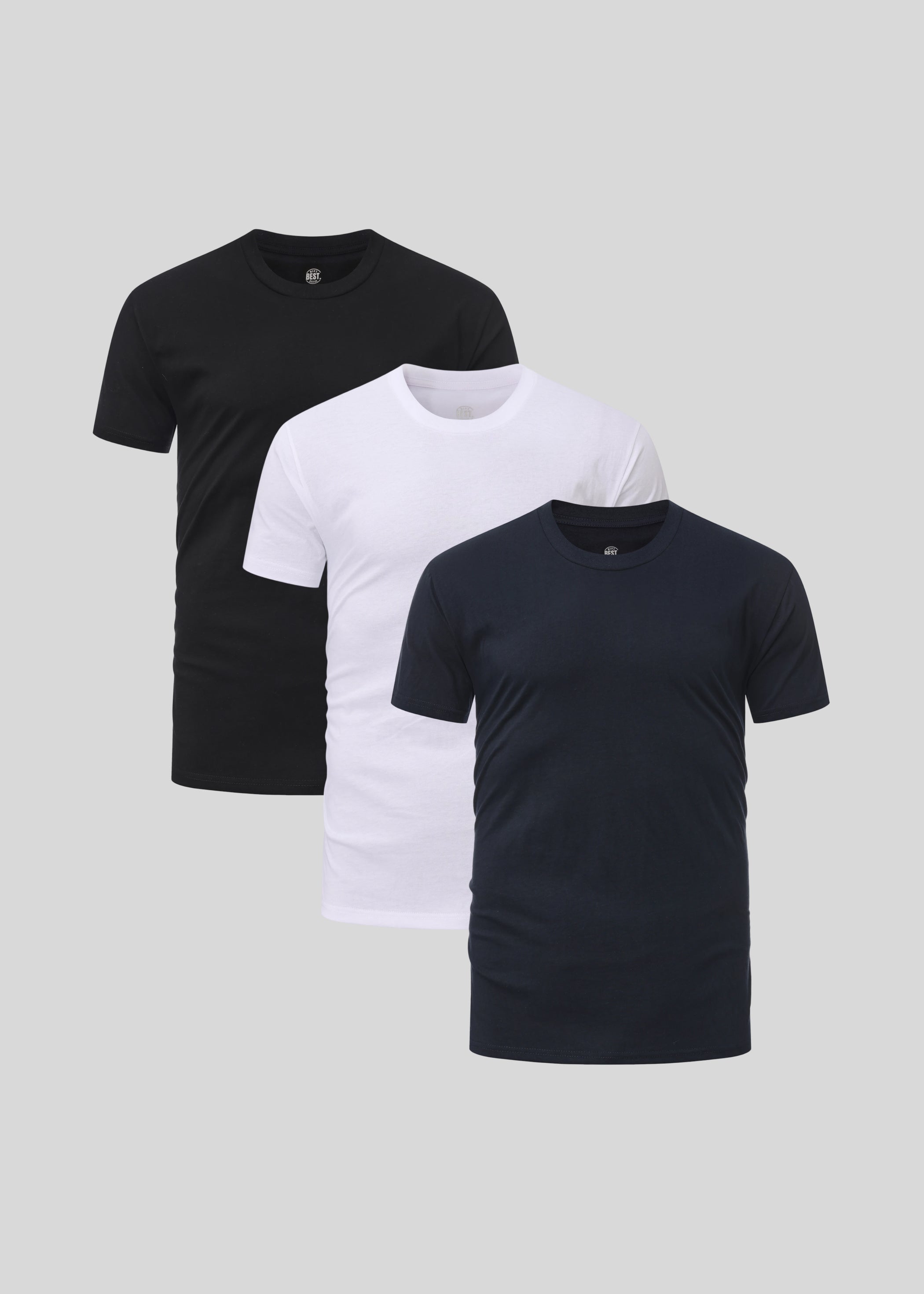 Das Basis 3er-Pack Rundhals