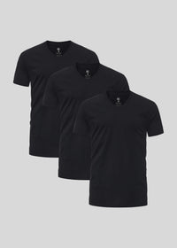 Black V-neck 3-pack