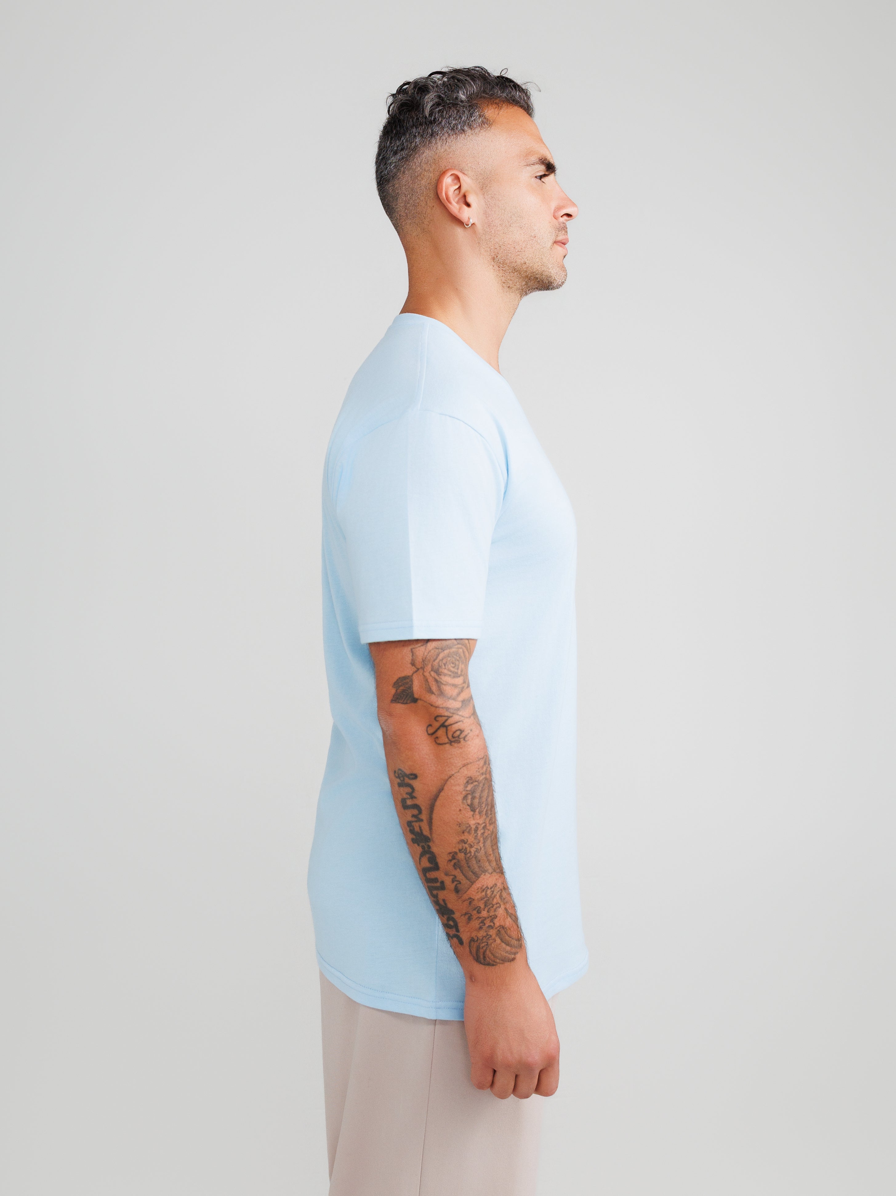 Baby Blue V-Neck T-Shirt